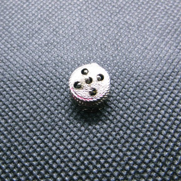 Vintage Silver Tone Happy Birthday Cake w/ Candles Bracelet Charm - Picture 2 of 3